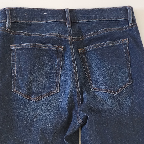 Loft Outlet Petite Slit Frayed Women's High Rise Straight Leg Jeans Size P6 - Picture 3 of 6